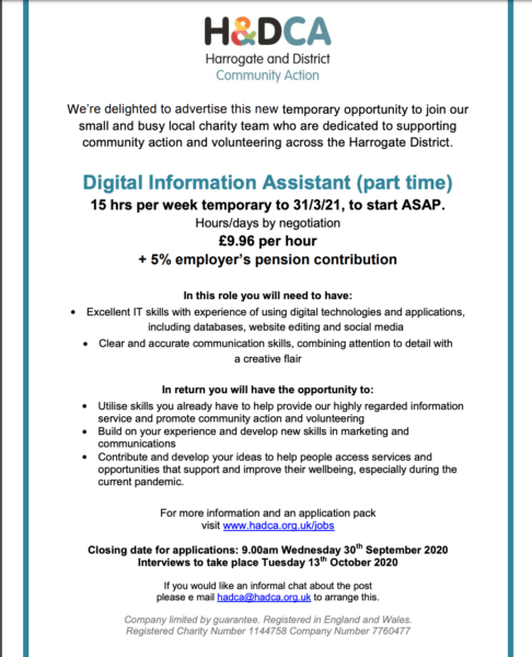 HDCA job ad